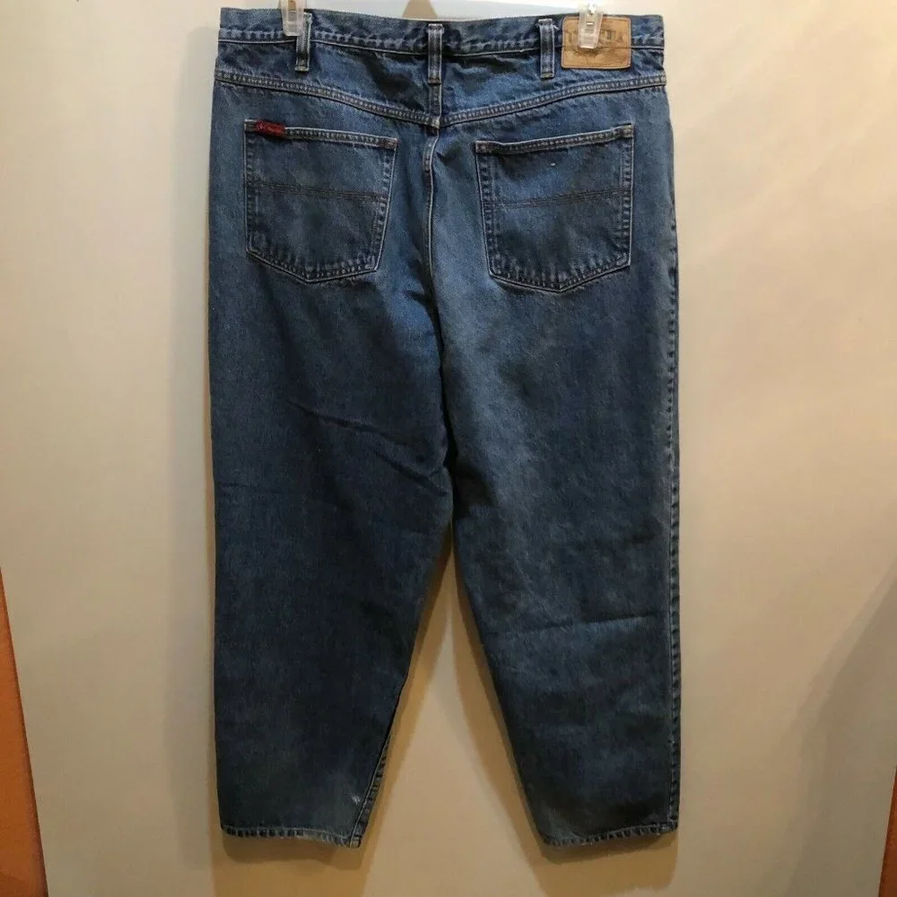 Columbia 40 x 30 (38 x 31) Medium Wash Blue Pockets Straight Leg Denim Jeans